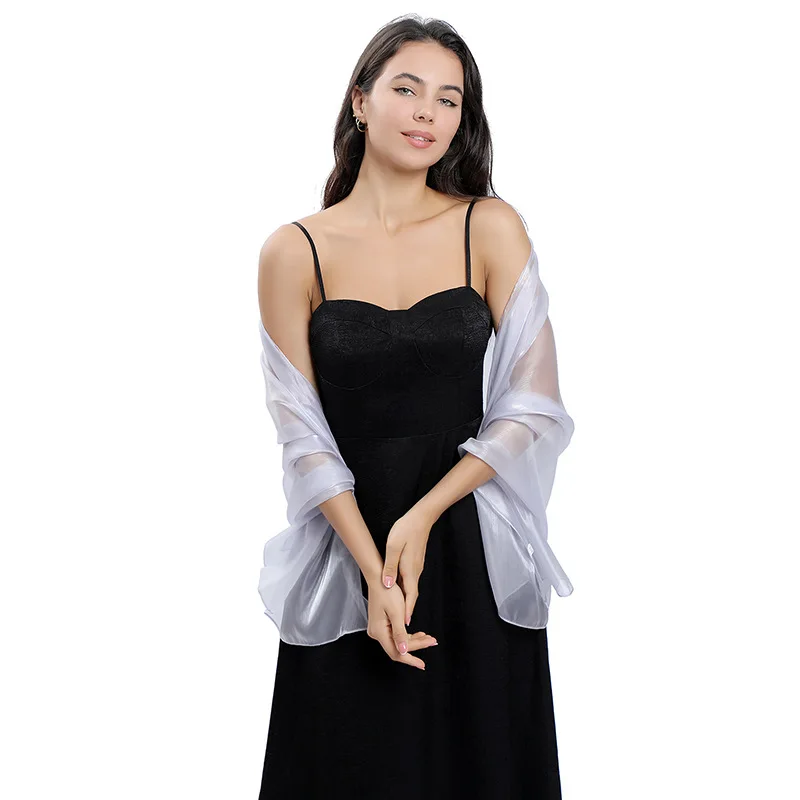 Bolero con capa de boda para mujer, chaqueta de tul para encogimiento de hombros, chal nupcial y envolturas, bufanda para vestido de fiesta de noche y graduación