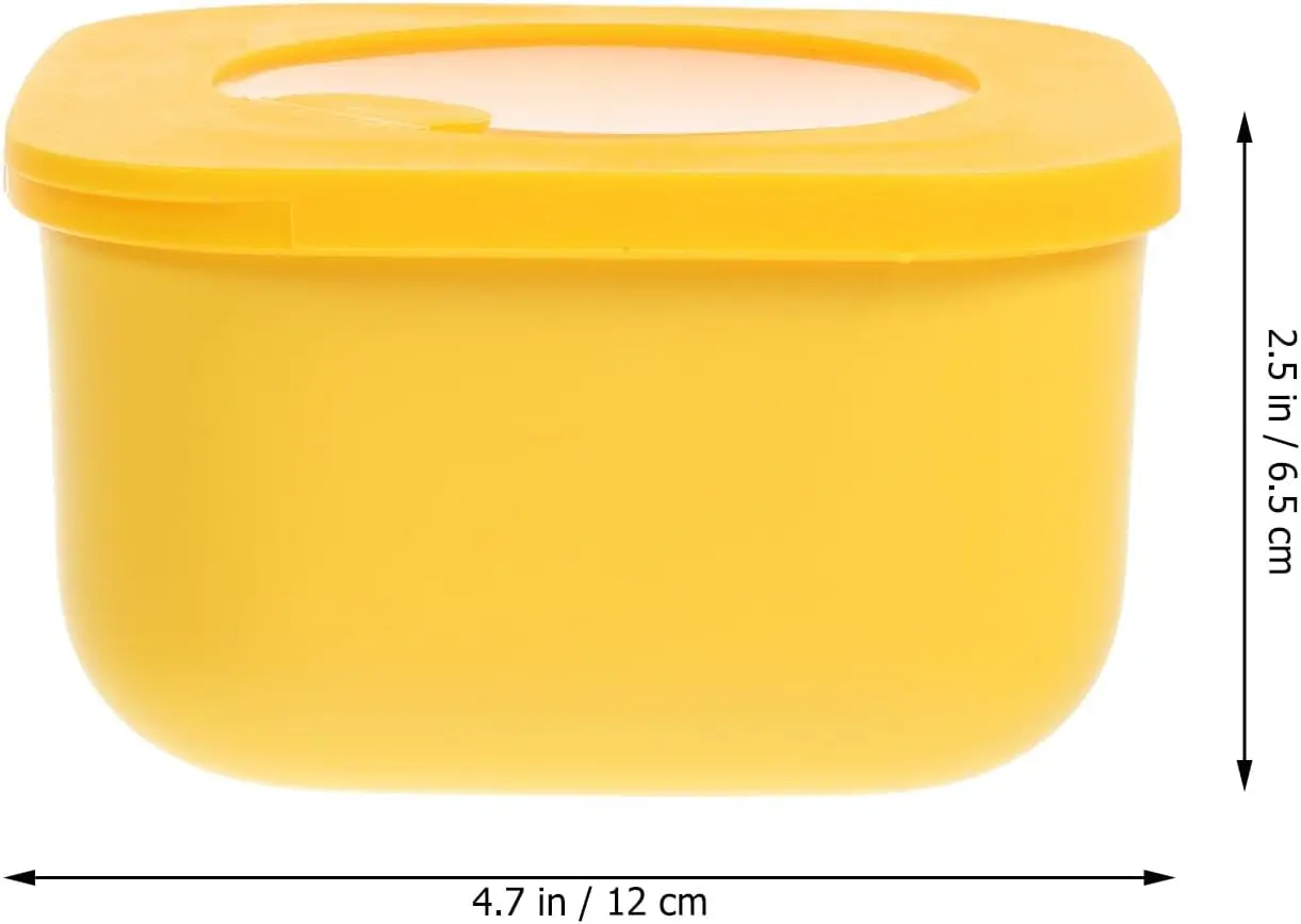 حاوية شرائح الجبن مقاس 4.7 * 2.5 بوصة للحاويات البلاستيكية للثلاجة مع غطاء صندوق شرائح الجبن والزبدة للأغذية -S