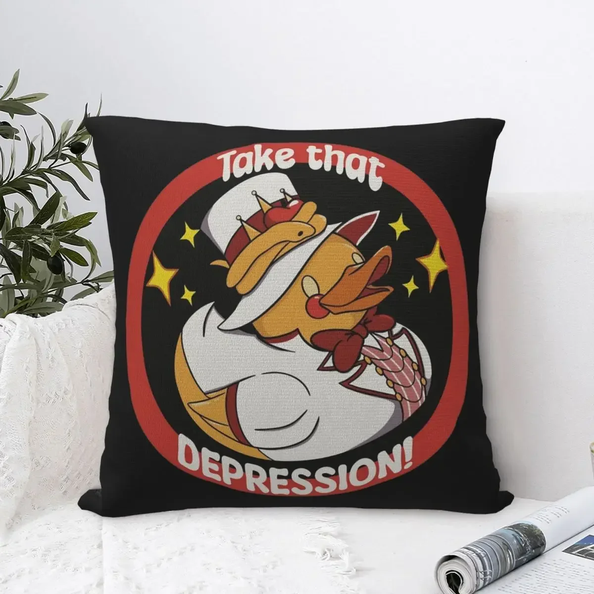 Hazbins Hotels Take That Depression Pillowcase Soft Cushion Cover Decoration Throw Pillow Case Cover Bedroom Drop Shipping 18\