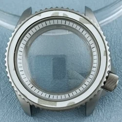 42mm Silver Matte Waterproof SKX007 Watch Case With Sapphire Crystal For NH35 NH36 Movement 28.5mm Dial Mods watch accessories