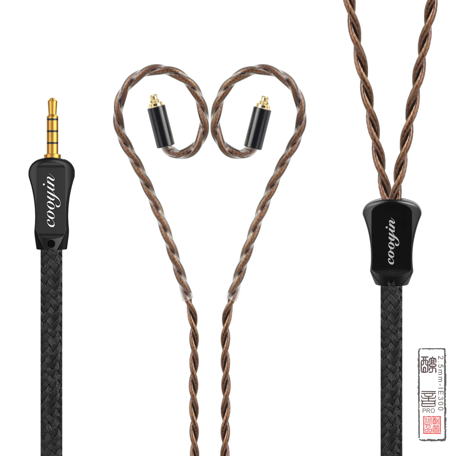 

Cooyin Audio Cable for SENNHEISER IE300 IE600 IE900 AKG N5005 N30 with 2.5mm 3.5mm 4.4mm Type-C Plugs Earphone Replacement Cable
