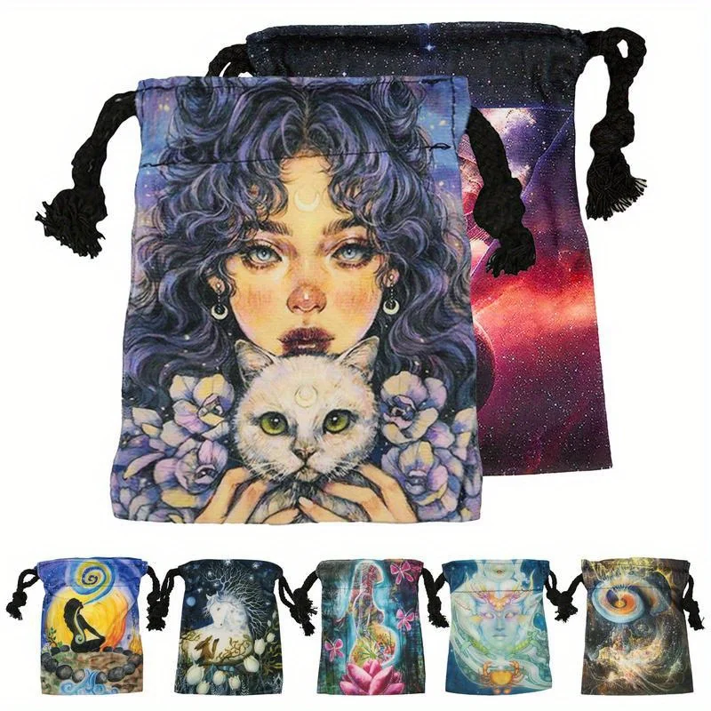 Tarot Karte Lagerung Tasche Brettspiel Kordelzug Paket Brettspiel Tarot Karten Lagerung Tasche Tisch Deck Spiele