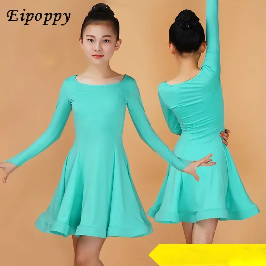 เต้นรำบอลรูม Rumba samba ชุดเต้นรำของเด็กละติน2022คอข่าวชุดเต้นแจ๊สแนวโมเดิร์นคาร์นิวัล