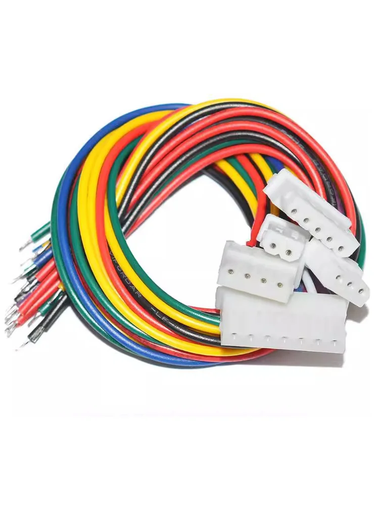 10pcs Electronic Wire 5264 Terminal 26AWG Single Head Double Head Color Connection Wire 2P-6P Terminal Wire Spacing 2.54mm ﻿