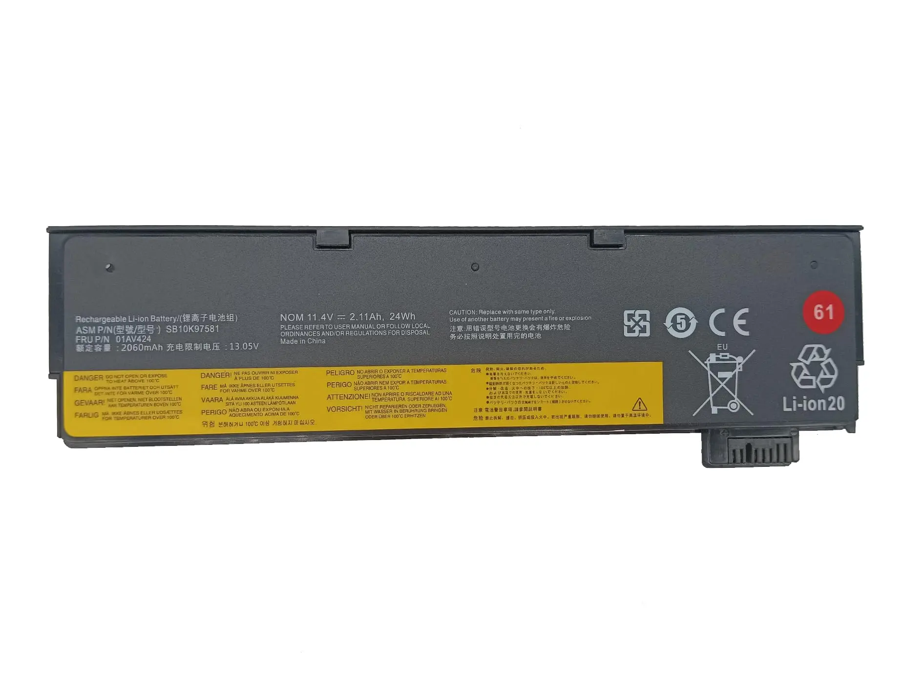 

KYTD 01AV424 61 SB10K97581 Laptop Battery for Lenovo ThinkPad A475 / T470 / T570 / T480 / T580 / P51S / P52S / TP25 [Replacement