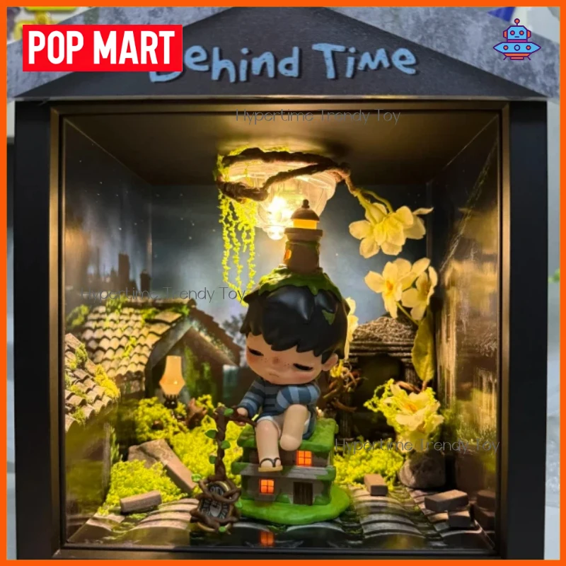 

POPMART Hirono behind Time Cute Light-Up Figure with Hanging Card Exquisite Home Decor Ornament Blind Box Collectible Toy