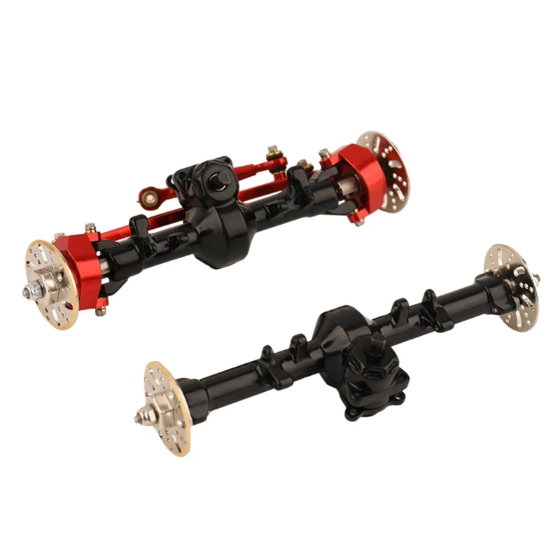 4Pc Brass Wheel Hex Adapter Axle Counter Weight Brake Disc for SCX24 1/24 RC Crawler Car Upgrade Parts [No.68 Toy]