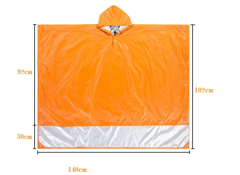 2025 Vendedor quente ao ar livre! Mochila impermeável 3 em 1, poncho de uma peça, unissex à prova d'água essencial para caminhadas e montanhismo