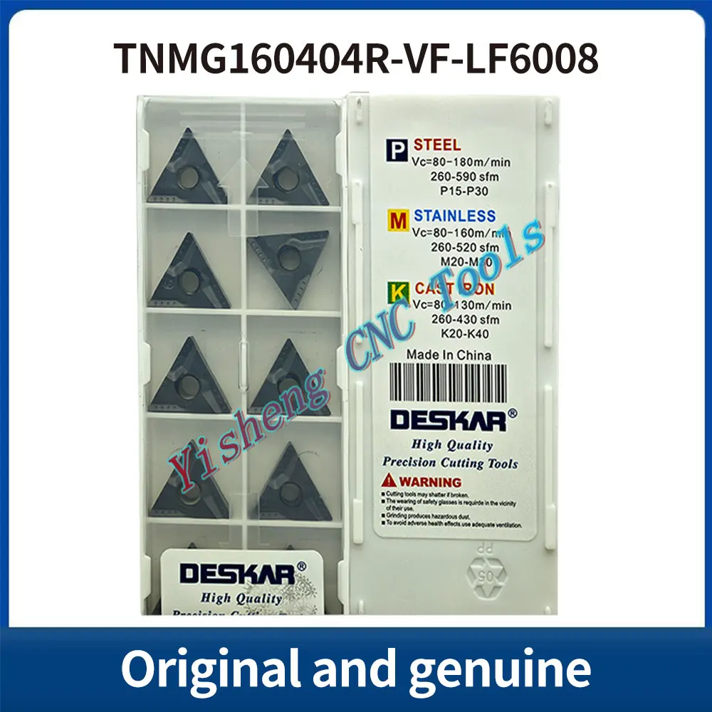 

DESKAR 100% Original TNMG160404L-VF TNMG160404R-VF TNMG160408L-VF TNMG160408R-VF LF90 LF6008 LF9018 LF9218 LF90SCNC cutting tool