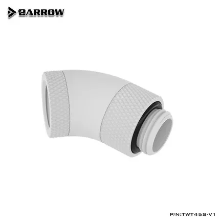 Barrow 45 Degree Dual Rotatable Adapter, Male to Female Fitting, For Computer Water Cooling System TWT45S-V1