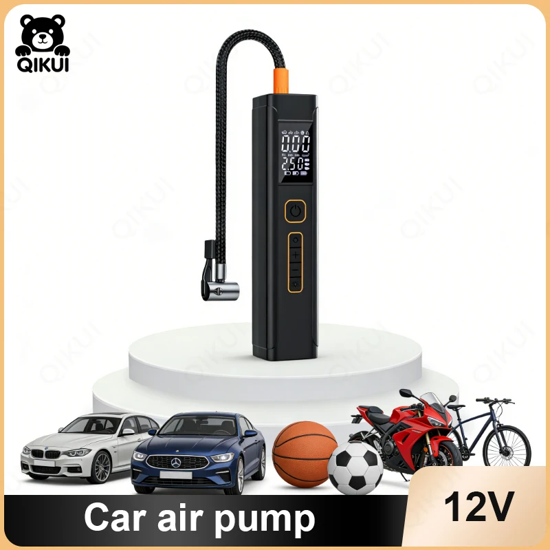 

Портативное автомобильное пусковое устройство (джамп-стартер) с встроенным компрессором и двойной USB-зарядкой, 12В DC