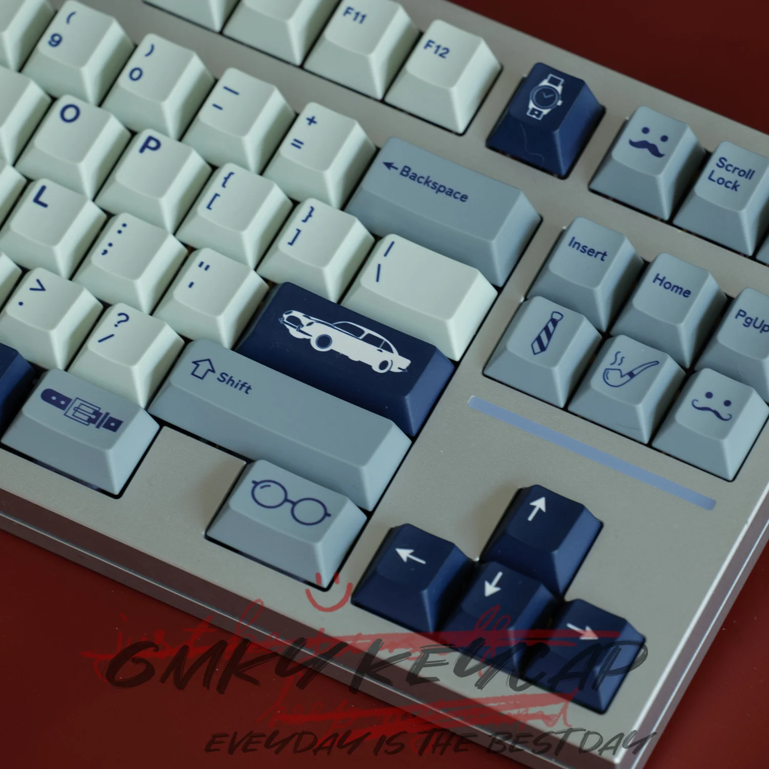 Imagem -05 - Gmky-cavalheiro Keycaps Cereja Pbt Corante-subção Perfil para Teclado Gaming Mecânica