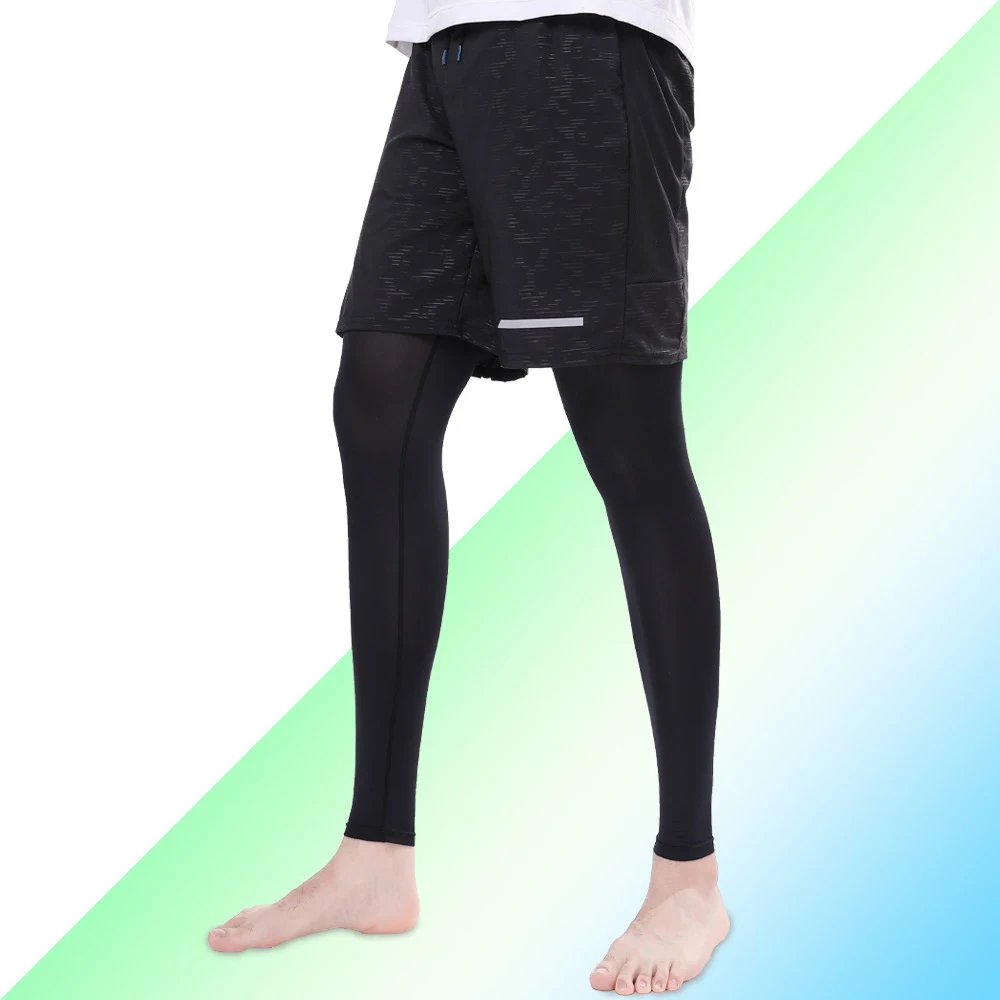 1 Pair Sunscreen Leg Covers Leg Warmers Ice Silk Leg Covers Leg Sleeves Quick-Dry Breathable Outdoor Sports Comfort Leg Covers