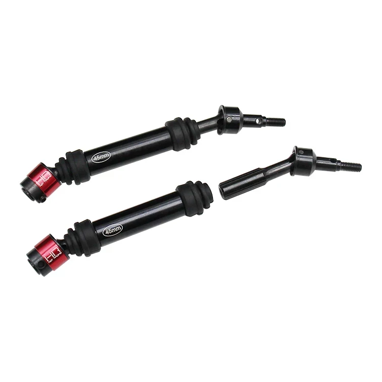 Hot Racing Hardened Steel Splined Drive Axles w/ Dust Boot for Arrma 1/10 Granite Big Rock Senton Typhon 4x4 Mega 3S BLX