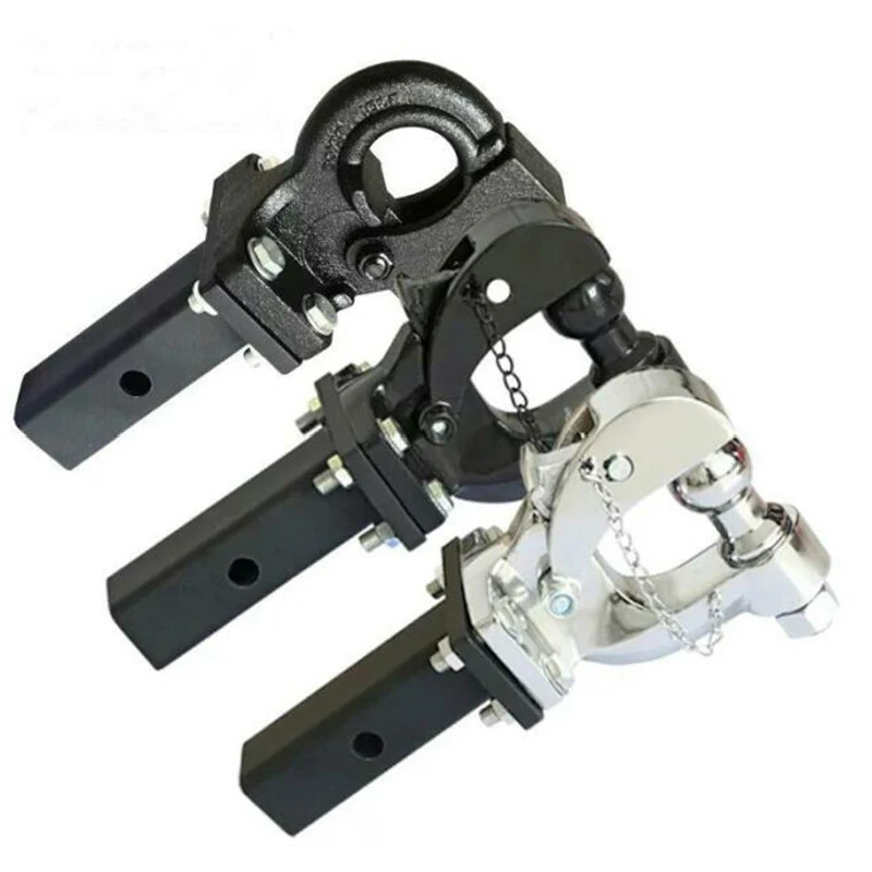 Receiver Mount Stainless Trailer Coupler 6000 Lbs Trailer Hitch Ball Lock Hitch