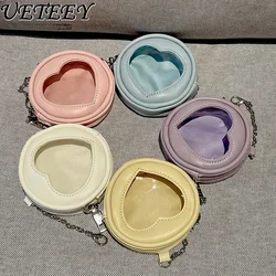 Japanese Style Sweet and Cute Girls All-Matching Mini Bag Package Pendant Wallet Round Love Coin Purse Pouch for Women