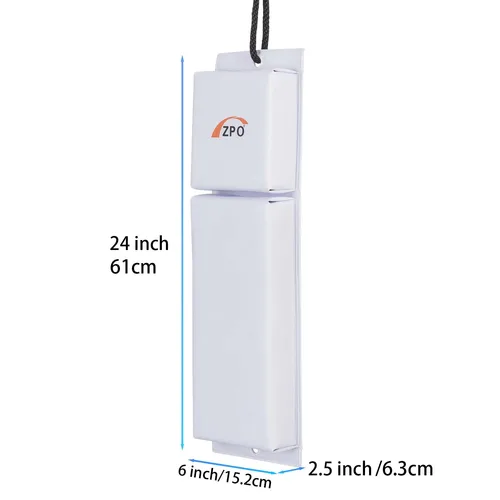 Imagen 2 del producto Guardabarros de barco ZPO para jet ski, parachoques de barco para acoplamiento, paquete de 2 guardabarros de barco con 2 cuerdas duraderas para Jet Ski, 24 x 6 x 2,5 pulgadas