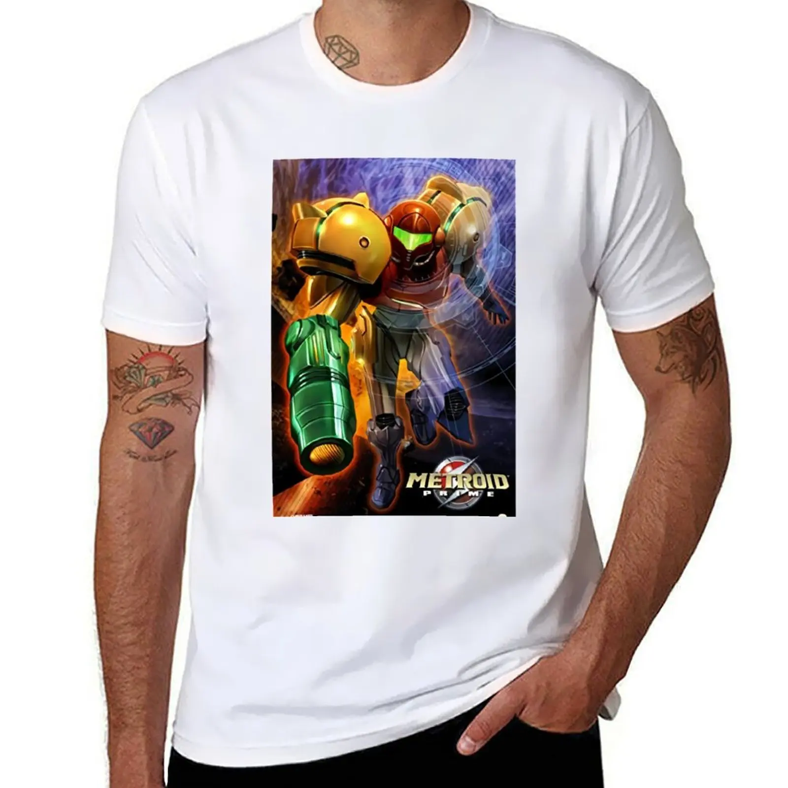 

Metroid Prime T-Shirt funny t shirts cotton t shirt man plain T-Shirt