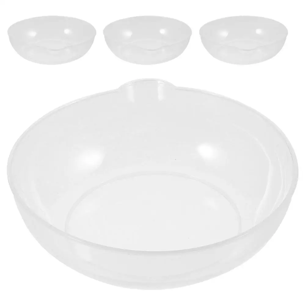 

4 Pcs Weighing Tool for Digital Scale Weight Tray Pan Cake Dish Powder Plastic Scales Serving Reusable