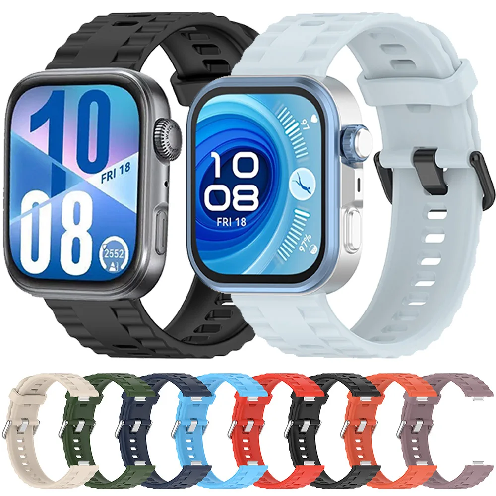 

Sport Silicone Strap for Huawei Watch Fit 4/4 Pro Original Replacement Bracelet for Huawei Watch Fit 4 Pro/Fit 3 Watch accessory