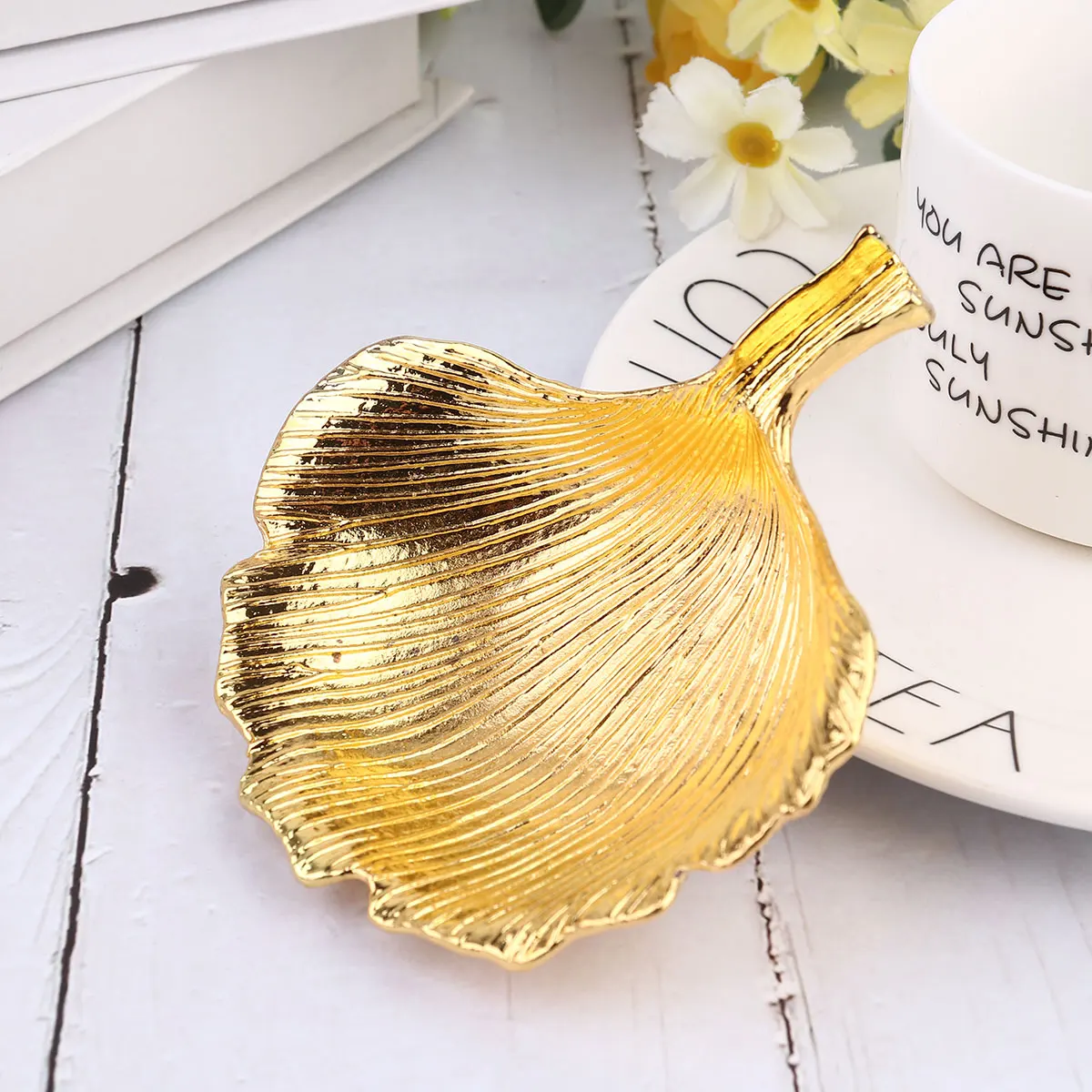 

Metal Jewelry Leaf Shape for Jewelry Tray For Storage Necklace Earrings Bracelet Storage Home Mini Rings Plate Accessories