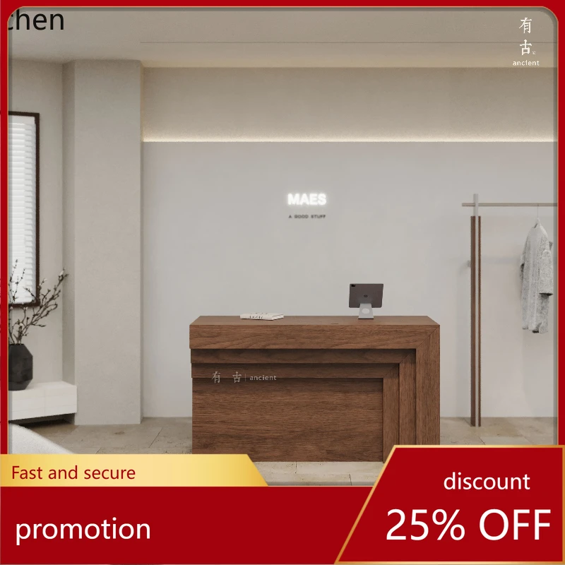 

HT ретро-касса, стойка из орехового дерева, прием, стойка для салона красоты, консультационный стол