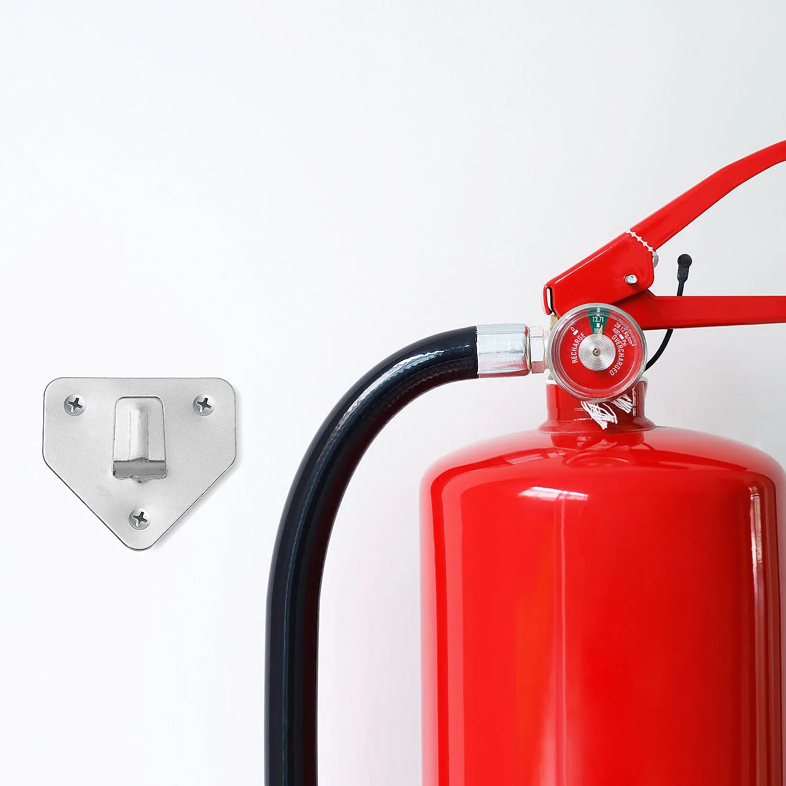 

Набор из 8 треугольных кронштейнов для огнетушителя, настенные крюки-держатели, фурнитура для пожаротушения, аксессуары для мебели