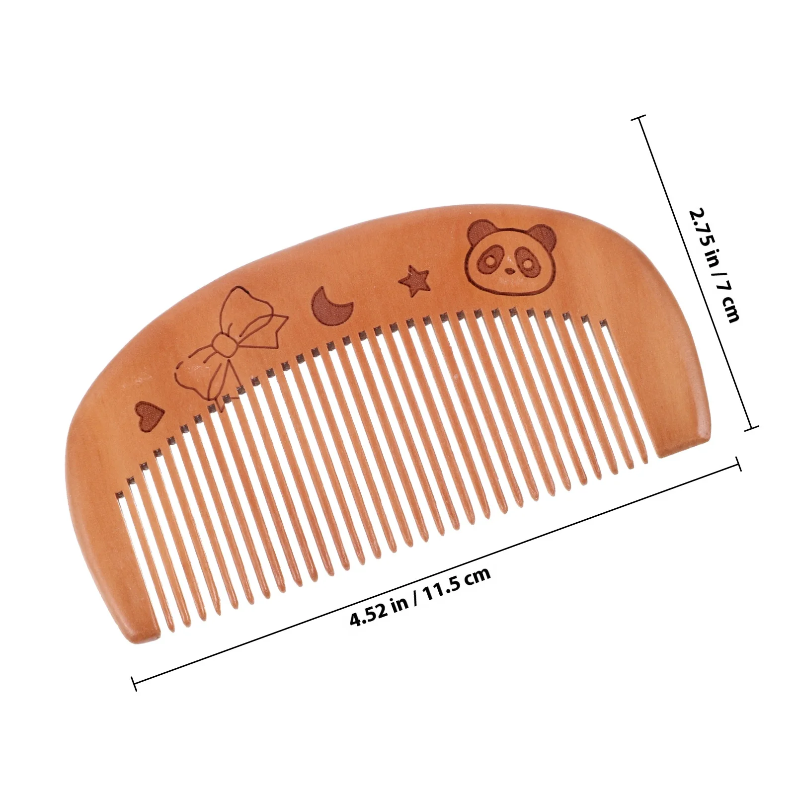 Grzebień z drewna brzoskwiniowego, mały, przenośny, z małym ręcznym lusterkiem do makijażu, idealny w podróży, kompaktowe, składane lusterko z grzebieniem.