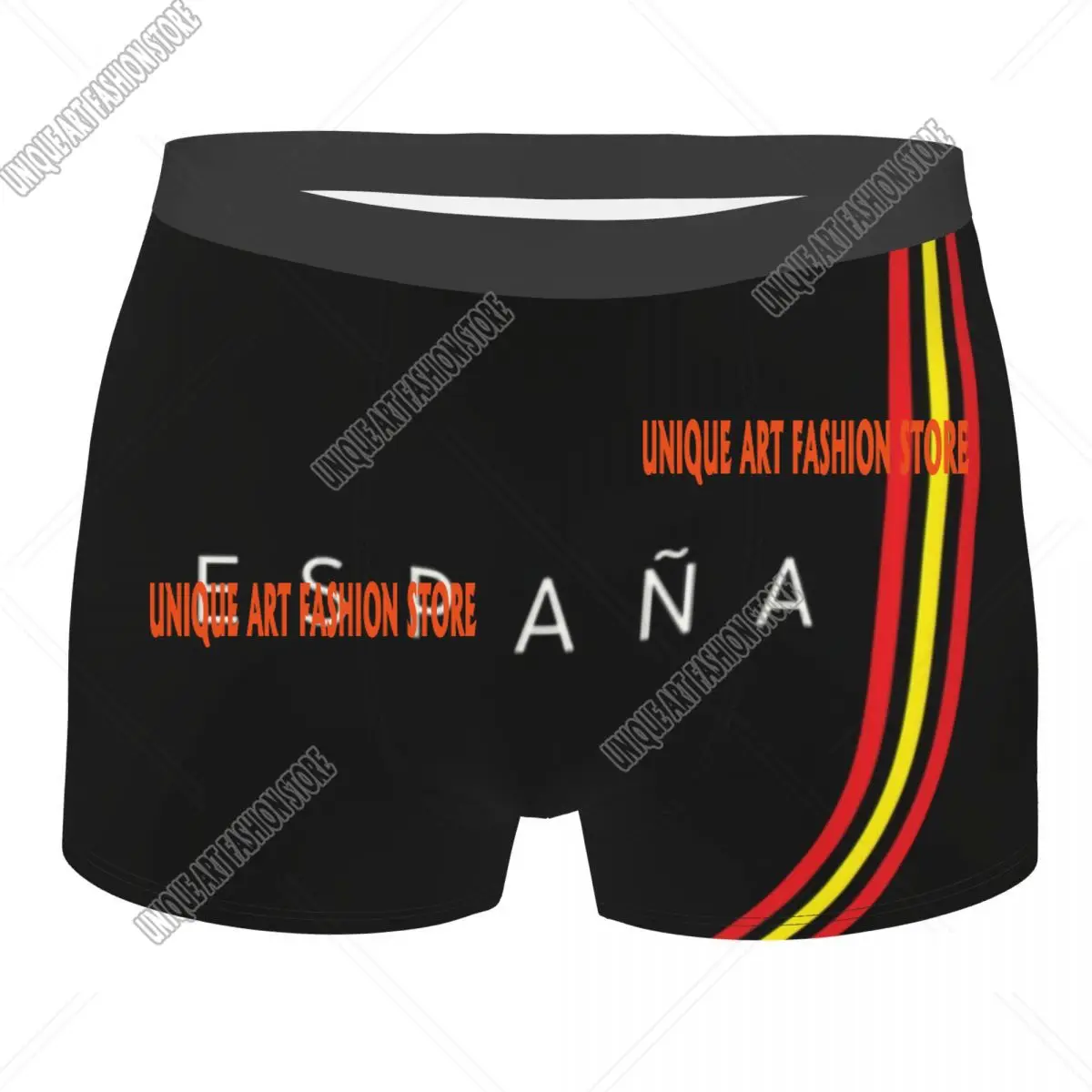 Spain Flag Boxer Shorts For Men 3D Printed Male Spanish Patriotic Underwear Panties Briefs Breathbale Underpants