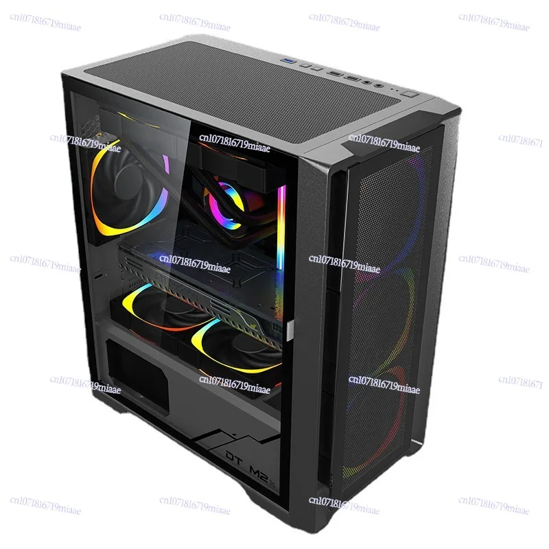 Cross-border Gamer M2 Wide Body Tempered Glass Computer Case Desktop Cartoon Esports Game Host Case