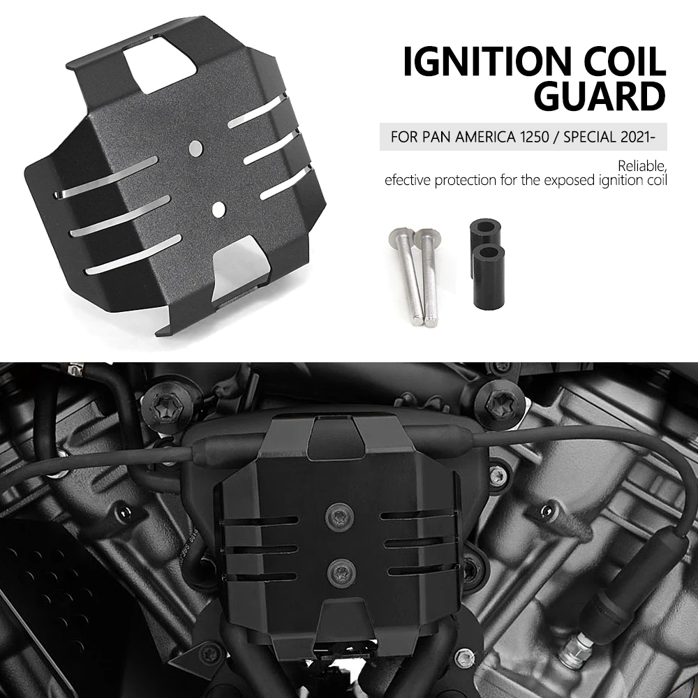 

PA1250 PA1250S Pan America 1250S CNC Aluminum Ignition Coil Guard Motorcycle Accessorie For PAN AMERICA 1250 S Special 2021 2022