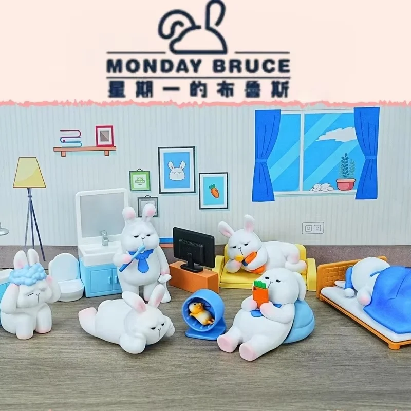

Genuine New The Monday Bruce Mbr-07 Stay At Home Series Gift Ornament Anime Figures Garage Collection Desktop Decoration Model