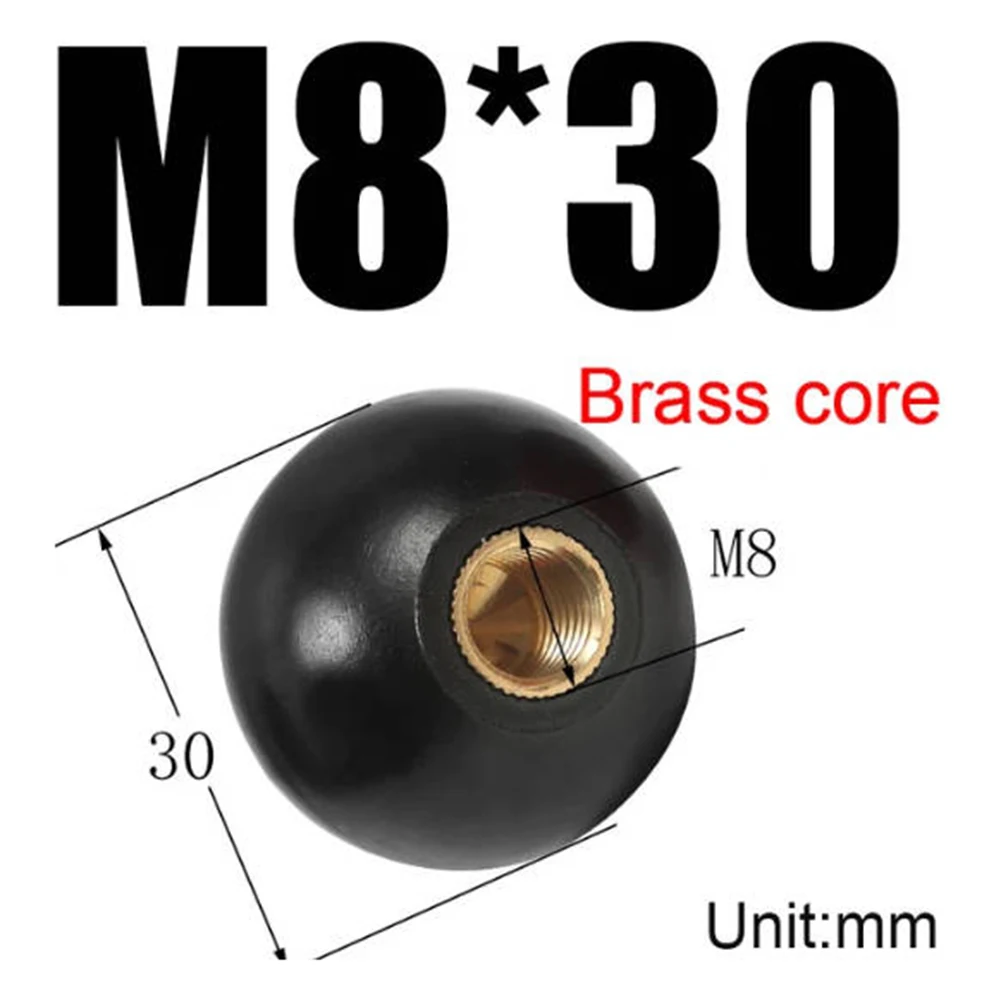 Maniglia per macchina utensile Dado a sfera Filettatura di serraggio in plastica 1PC Dadi di serraggio con testa a forma di sfera Hardware M4/M5/M6/M8/M10