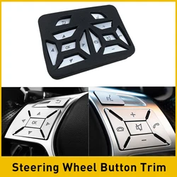 Steering Wheel Button Silver Trim Accessories for Mercedes Benz E C G Class W204 GLA ML GL GLK GLE GLS 2016 2015 2014 2013 2012