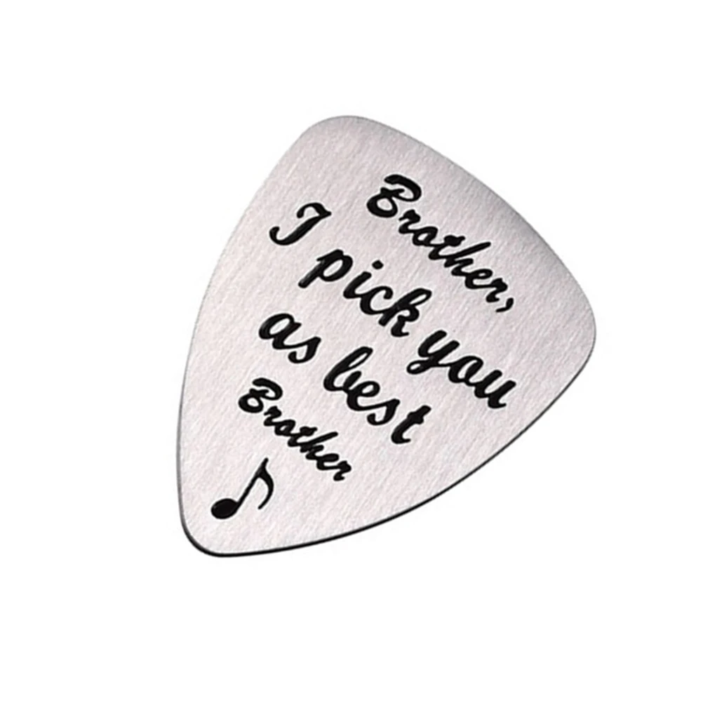 

Guitar Film Letter Carved Pick Picks Musical Instrument Accessory Ukulele Titanium Steel