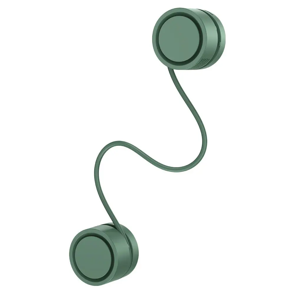 

1 комплект портативных вентиляторов на шею с USB Type-C, перезаряжаемых, с регулируемой скоростью, для улицы, путешествий, офиса, кемпинга, лета