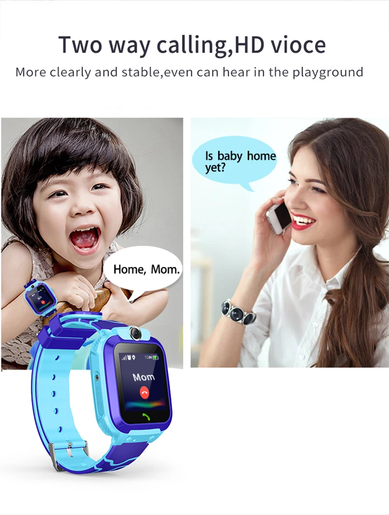 Q12 Kids Smart 2G Call Phone Watch Waterproof Mother Children GPS Monitor Boy Girls SOS Child Sports Digital Watches Tracker