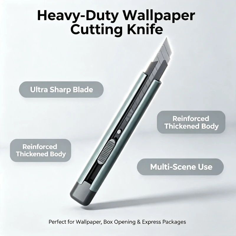 Nanwei Heavy-Duty Wallpaper Cutting Knife Unboxing Reinforced Thickened Sharp Blade Suitable For Express Package Opening