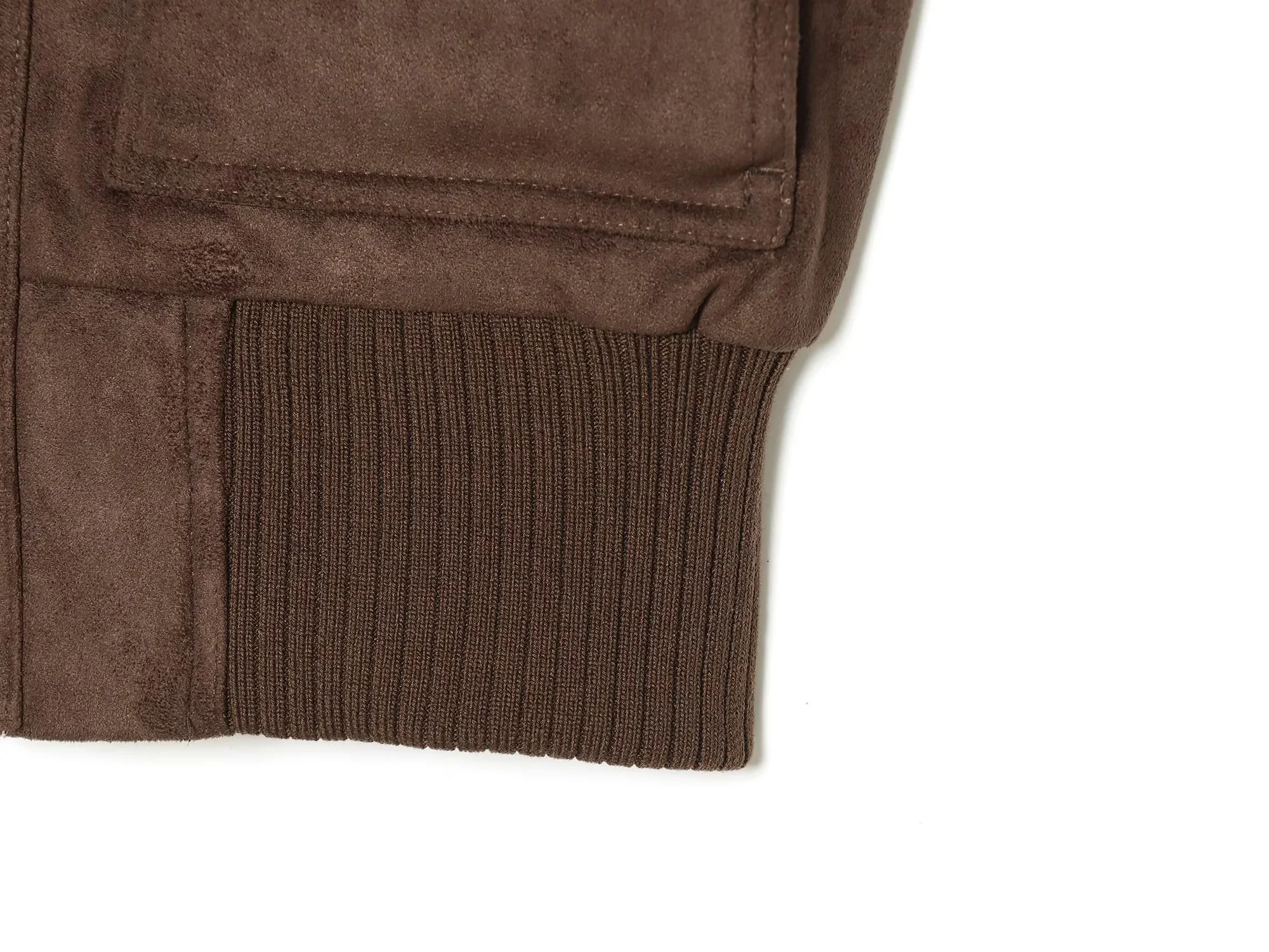 KONDALA Vintage Casual Damen Wildleder Tanktop mit Stehkragen, ärmellos, Reißverschluss-Taschen, modisches Oberteil für Herbst/Winter 2026, Urlaubstop – Detail 6