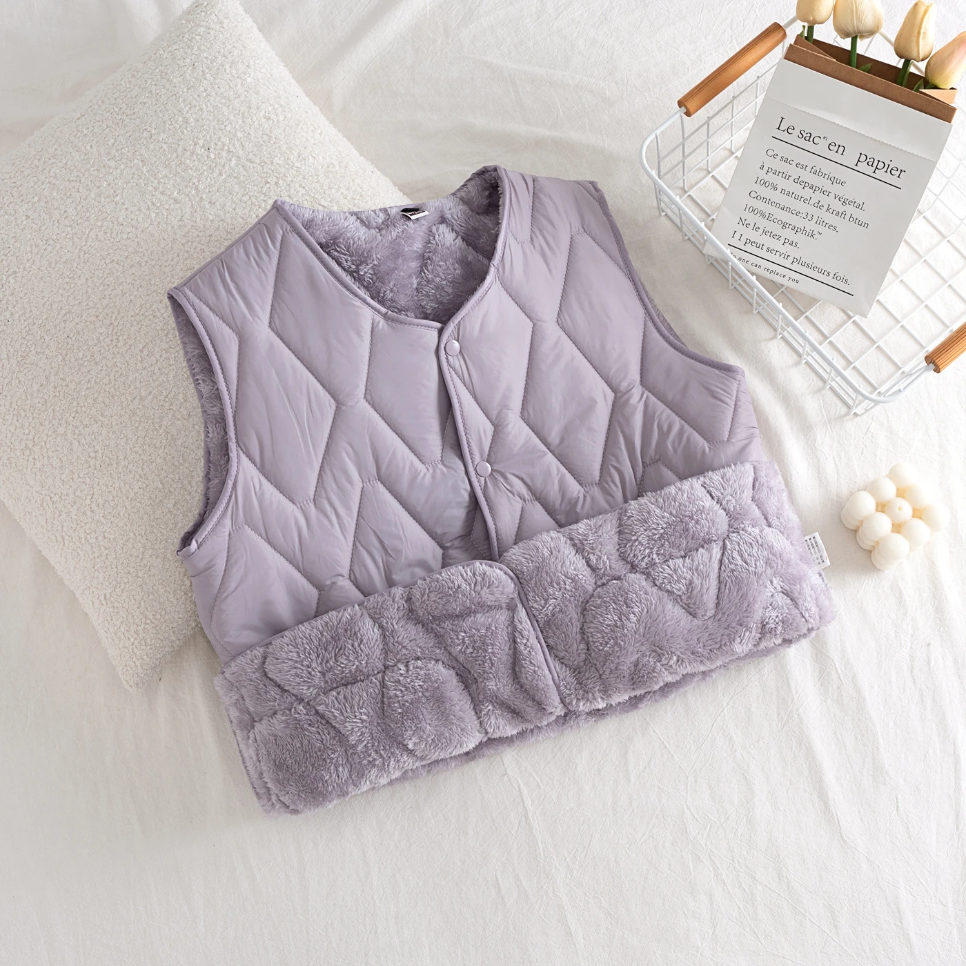 

Женский жилет Thiened Fce, зимняя верхняя одежда, теплый хлопковый пуховик, куртка для мамы, наволочка для поездок на работу, V-Ne, полиэстер