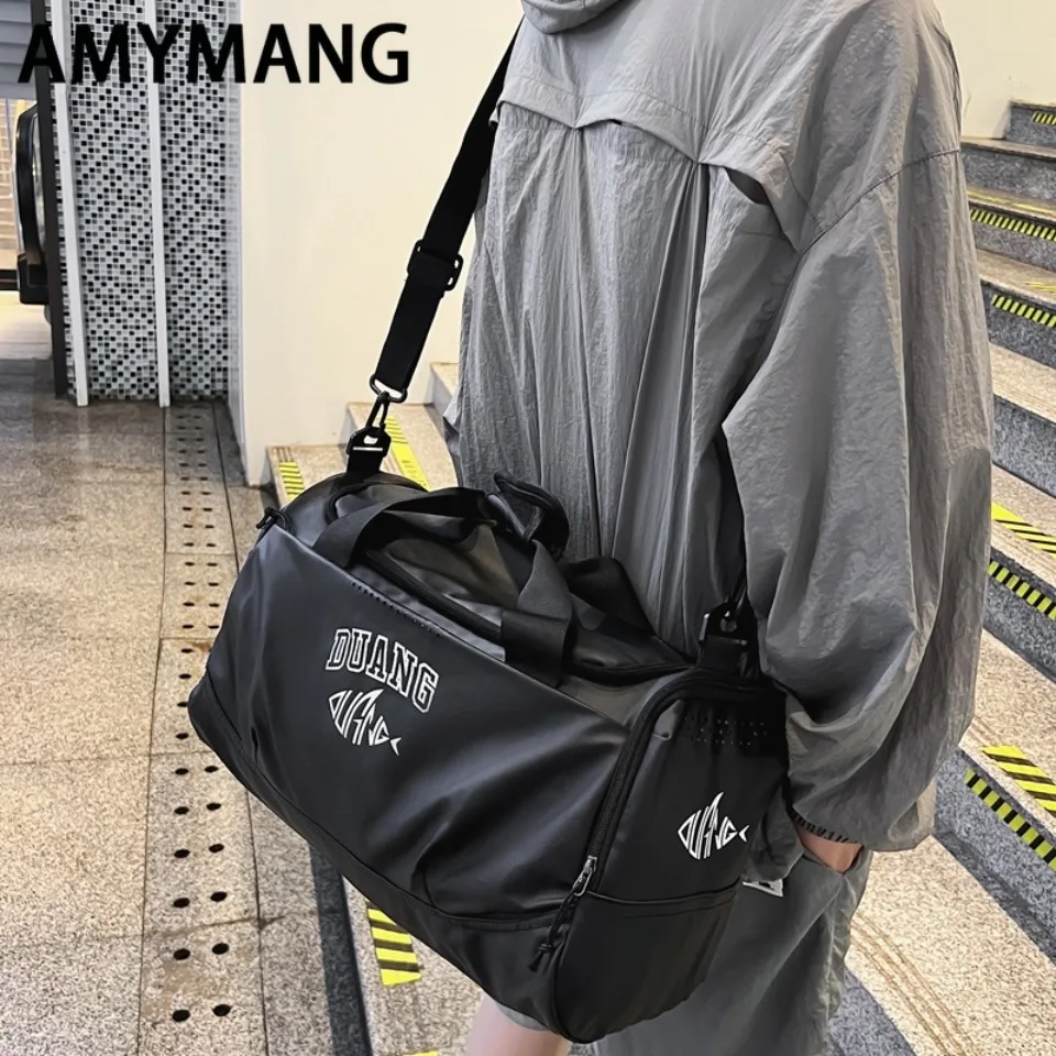 Amymang Gym Bags Outdoor Yoga Sports Training Handbag Men Women Fitness Large Capacity Travel Storage Crossbody New Sport Bags