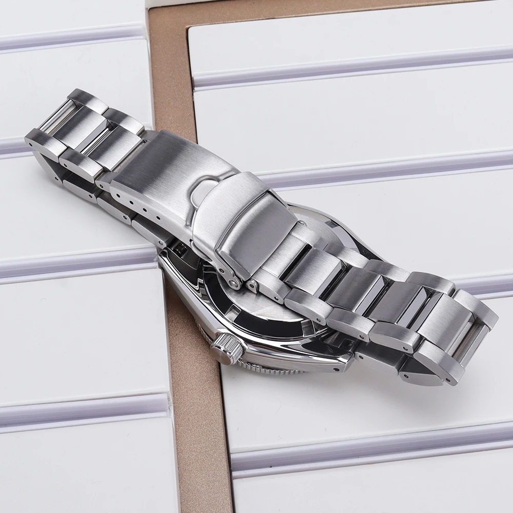 40mm Herren-Uhrengehäuse und Armband für Mod SPB143J1/SPB253J1 Black Tiger Whale für NH35 NH36 NH34 4R36 NH70 Uhrwerk AR Saphirglas – Detail 6