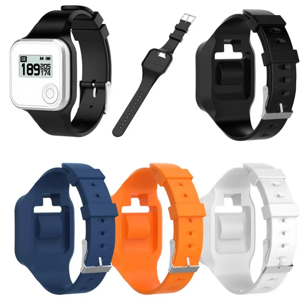 Pulseira de substituição de banda de relógio de silicone ajustável para golf buddy voz 2 gps