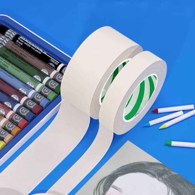 White Writable Masking Tape Meiwen Paper Maskings Adhesive Tapes for Painting, Labeling and Craft Car Painting Masking