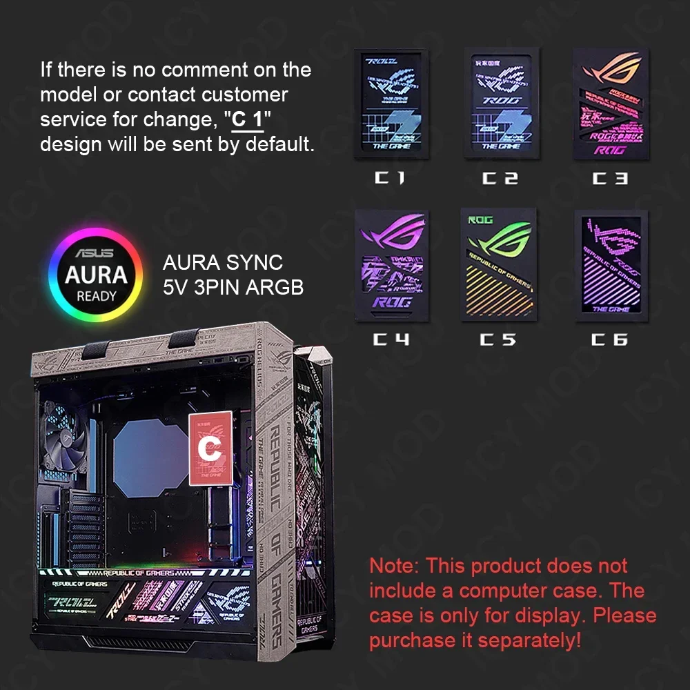 Strix Helios Decorative Light Plate Laser Engraving Case Panel
