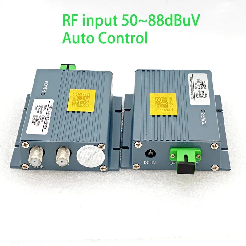 ftth-catv-1550nm-optical-transmitter-10mw-output-agc-auto-control-47-1218mhz-rf-input-mini-type-for-stable-signal-transmission