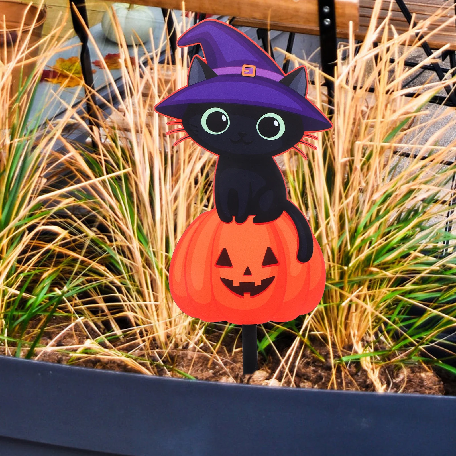 اليقطين ساحة ديكور هالوين الحديقة تسجيل حصة علامات الحديقة في الهواء الطلق الطرف الديكور منزل مسكون صغير الاكريليك زخرفة