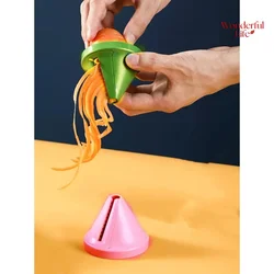 1Pcs Multifunctional Shredder Creative Spiral Shredder Rotating Shredder Vegetable Cutter Grater Grater Kitchen Tools
