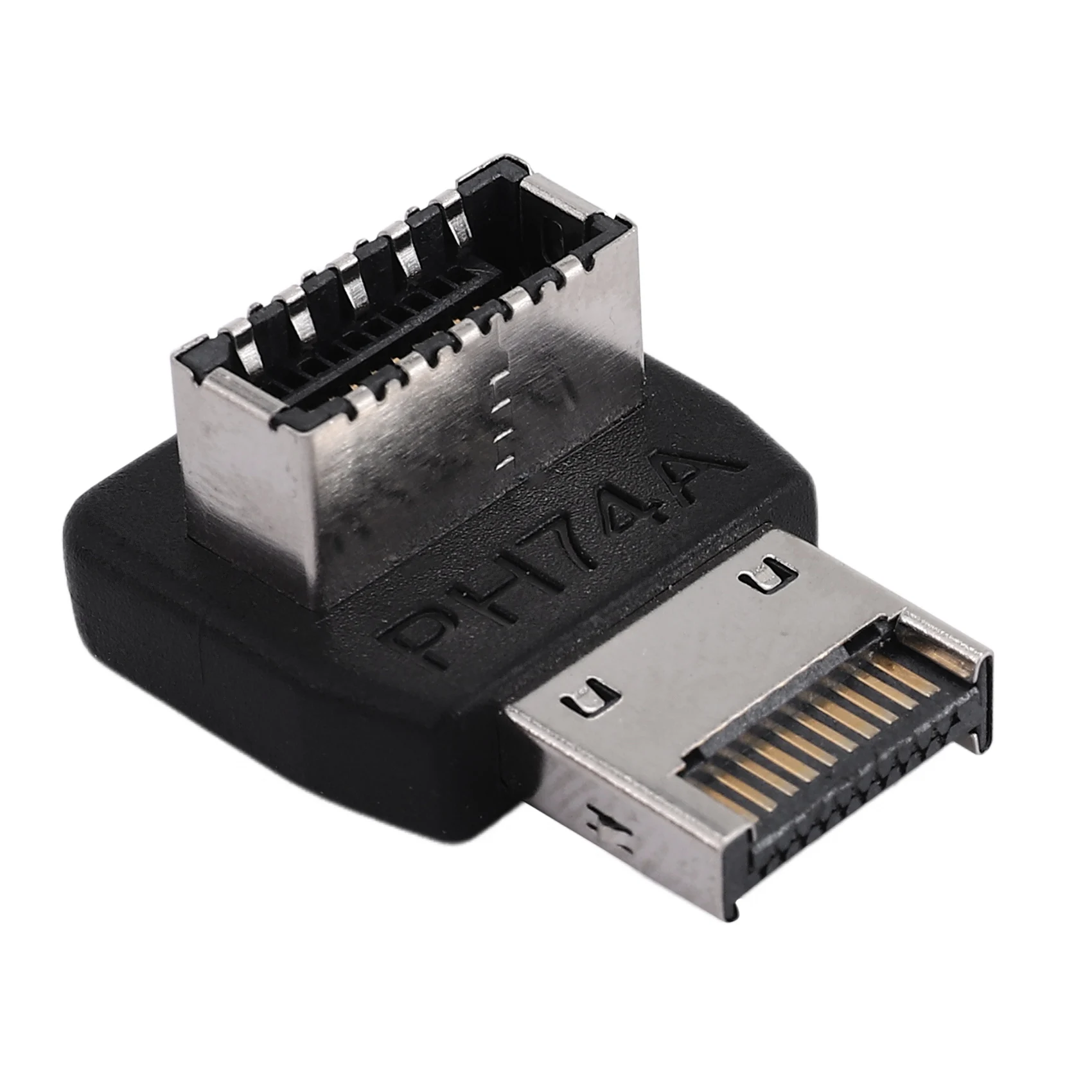 A31T Type-E USB 3.1 Adapter, 90 Degree Steering Elbow Front Type-C Installed Header for Motherboard