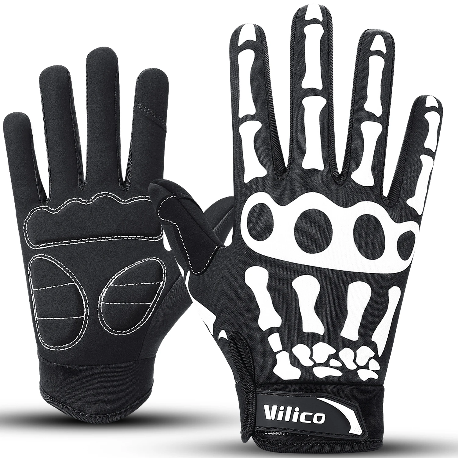 AliExpress Halloween Gloves Makeup Props Halloween Supplies Naturalness Skull Ghost Claw Gloves Festival Products cycling padded gloves